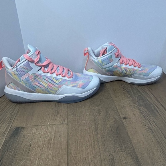 Vibrant Pink and Yellow Athletic Shoes with Chunky Silhouette - Picture 4 of 7